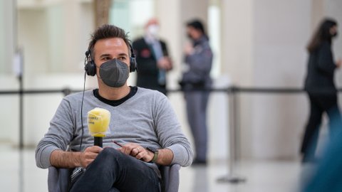 Programa especial d'El matí de Catalunya Ràdio, amb Laura Rosel, des del Museu Nacional d'Art de Catalunya (MNAC) en el marc de la campanya dels mitjans públics Impulsem la cultura. Barcelona. 30 d'abril de 2021