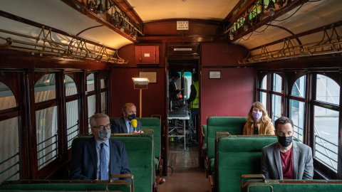 Programa especial d'El matí de Catalunya amb Laura Rosel al centre de comandament de Ferrocarrils de la Generalitat de Catalunya. Rubí. 6 de maig de 2021