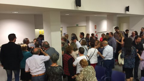 Presentació del llibre Revoltats al Casal Cívic de Sant Josep amb Oriol Junqueras, Justo Molinero i Saül Gordillo. Sant Vicenç dels Horts. 4 de maig de 2015