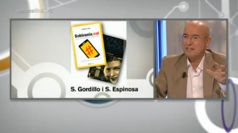 Joan Manuel Tresserras, professor de Periodisme de la UAB i exconseller de Cultura, recomana el llibre Sobirania.cat, de Saül Gordillo, en la tertúlia del programa Els Matins de TV3. 18 de juliol de 2014