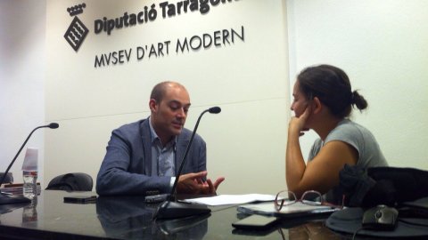 Presentació del llibre Sobirania.cat, del periodista Saül Gordillo, al Museu d'Art Modern de Tarragona amb Josep Bargalló i Ferran Civit. Tarragona. 23 d'octubre de 2014
