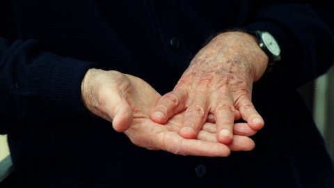 Vicenç Ferrer, cooperant a l'Índia. Calella. 14 de novembre de 1998