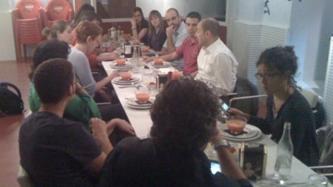 Sopar amb periodistes del col·lectiu de periodistes i assessors de comunicació usuaris de Twitter #canallesca. Tarragona. 2 de juny de 2011