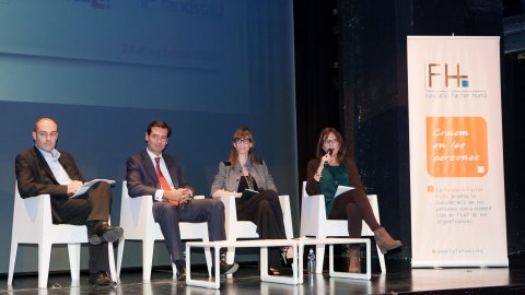 Manifest Factor Humà a l'Espai Factor Humà, amb Pedro Arellano, Lucía Langa, Montse Pichot i Saül Gordillo. Auditori Espai Francesca Bonnemaison. Barcelona. 24 d'octubre de 2013