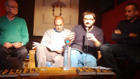 Presentació de la revista Procés amb Roger Palà, Manuel Cuyàs, Carles Spa i Saül Gordillo, a El Públic. Mataró. 17 de novembre de 2014