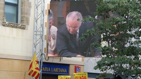 La Crida, reivindicativa. Les Santes. Mataró. 25 de juliol de 2008