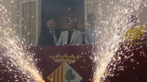 Joan Antoni Baron, Sergi Penedès, Joan Mora i Xavier Safont-Tria, a La Crida. Les Santes. Mataró. 25 de juliol de 2008
