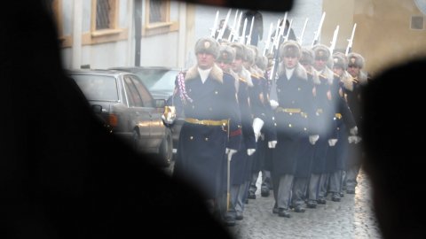 Guàrdies a Praga. 3 de març de 2009