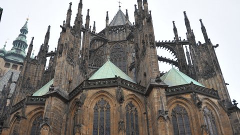 Catedral al castell de Praga. 3 de març de 2009