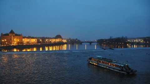 Vaixell a Praga. 3 de març de 2009