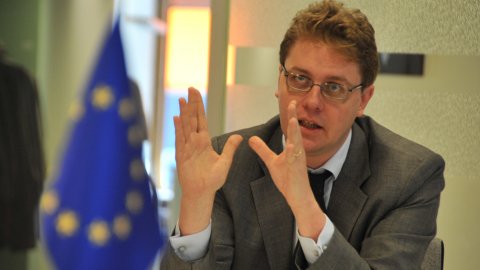 Trobada amb Pierre Schellekens, director de la Representació de la Comissió Europea a Suècia. Estocolm. 5-6 d'octubre de 2009