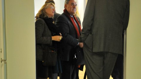 Trobada amb Pierre Schellekens, director de la Representació de la Comissió Europea a Suècia. Carme Colomina i Lluís Foix. Estocolm. 5-6 d'octubre de 2009