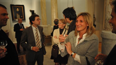 Joan Morros, Albert Royo, Marta López, Maties Salom, Carme Colomina, Agustí Esteve. Ambaixada espanyola. Estocolm. 5-6 d'octubre de 2009