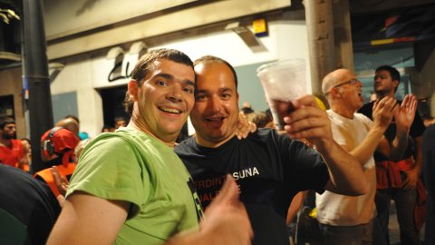 Les Santes. Desvetllament bellugós. Nit Boja. Ferran Valls i Josep Maria Spà. Mataró. 26 de juliol de 2010