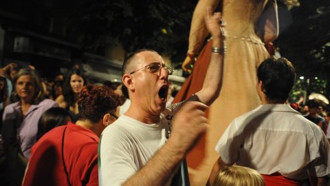 Les Santes. Desvetllament bellugós. Nit Boja. Josep Maria Clariana. Mataró. 26 de juliol de 2010