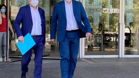 El director de Catalunya Ràdio, Saül Gordillo, citat a declarar novament al jutjat d'instrucció número 13 de Barcelona per l'1-O. Ciutat de la Justícia. L'Hospitalet de Llobregat. 21 de juny de 2021