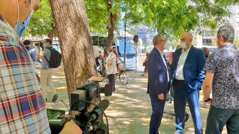El director de Catalunya Ràdio, Saül Gordillo, citat a declarar novament al jutjat d'instrucció número 13 de Barcelona per l'1-O. Ciutat de la Justícia. L'Hospitalet de Llobregat. 21 de juny de 2021