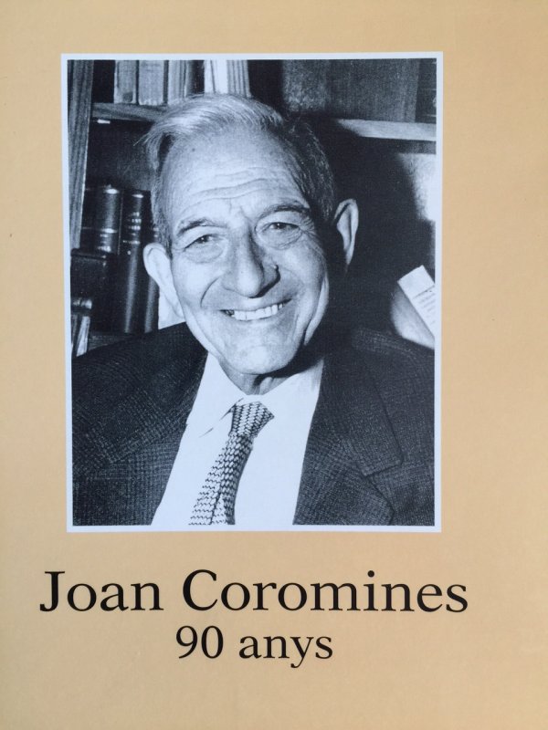 Joan Coromines. 90 anys