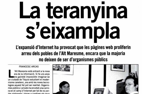 Repòrter, febrer de 2001 | La teranyina s’eixampla