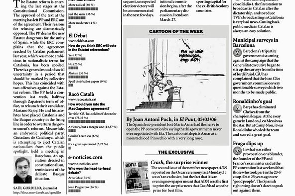 Catalonia Today, March 9, 2006