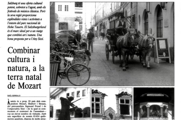 Presència, 2 d’agost de 1998 | Combinar cultura i natura, a la terra natal de Mozart