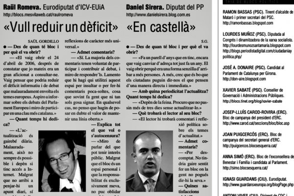 PRESÈNCIA | Raül Romeva: «Vull reduir un dèficit» | 20 d'octubre de 2006