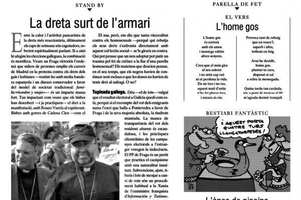 PRESÈNCIA | La dreta surt de l’armari | 24 de juny de 2005