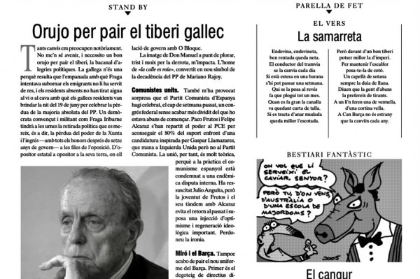 PRESÈNCIA | Orujo per pair el tiberi gallec | 1 de juliol de 2005  #RevistaPresència