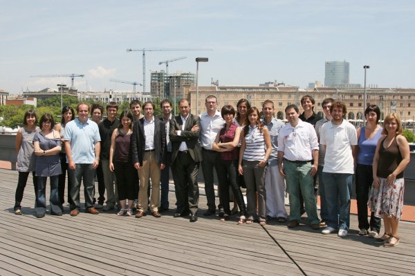 Equip de direcció i delegats temàtics i territorials de l'Agència Catalana de Notícies, a Barcelona el juliol del 2009