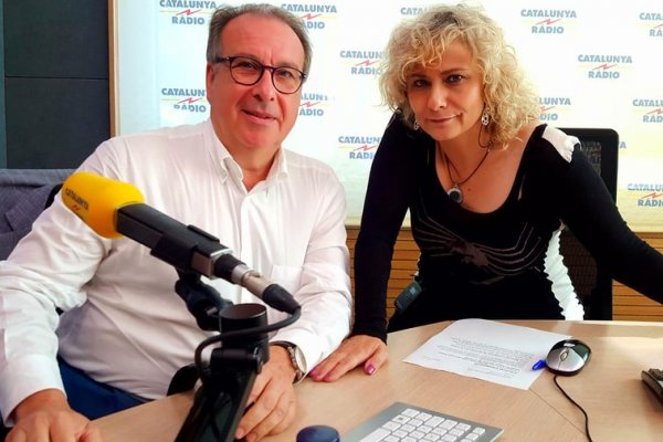Mònica Terribas entrevista Josep Cuní a 'El matí de Catalunya Ràdio'. Barcelona. 19 de setembre de 2018
