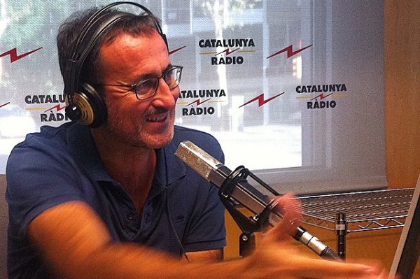 Xavier Graset, a l'estudi 1 de Catalunya Ràdio. Foto: Saül Gordillo