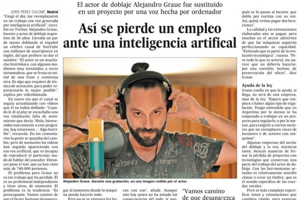 Artículo de Jordi Pérez Colomé en El País