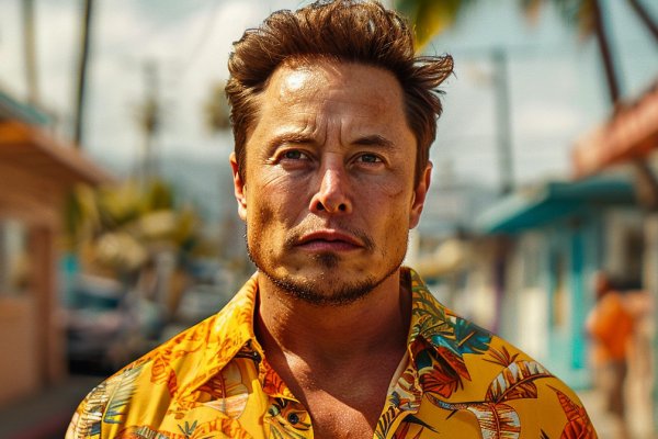 Elon Musk estiuenc, en una imatge generada amb Midjourney per Saül Gordillo.