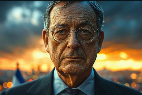 Mario Draghi en una imatge generada amb Midjourney per Saül Gordillo.