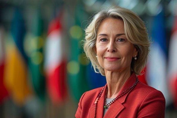 Ursula von der Leyen, en una imatge generada amb Midjourney per Saül Gordillo.
